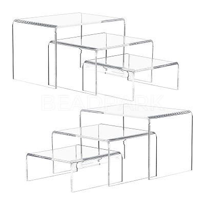Transparent Acrylic Minifigures Display Risers AJEW-WH0166-36-1