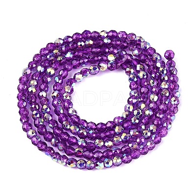 Transparent Glass Beads Strands EGLA-N028-01A-A03-1