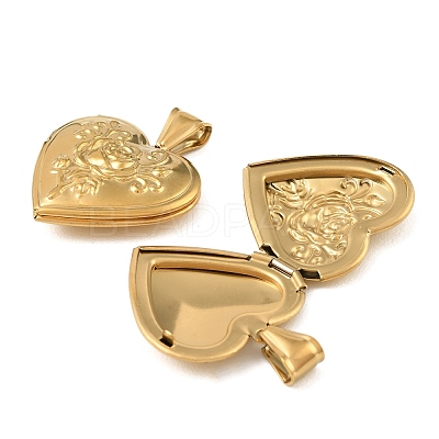 316 Stainless Steel Locket Pendants STAS-K321-13G-1