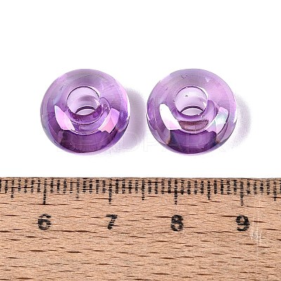 Transparent Acrylic European Beads OACR-E033-20C-1