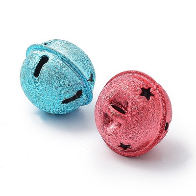 Spray Painted Iron Bell Pendants IFIN-M036-03-1