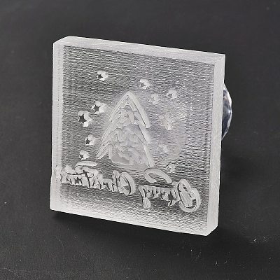 Clear Acrylic Soap Stamps DIY-XCP0003-55-1