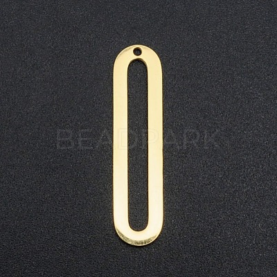 201 Stainless Steel Open Back Bezel Pendants STAS-R111-LA140-1