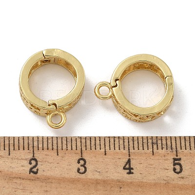 Rack Plating Brass Pendant Bails KK-G515-49G-1