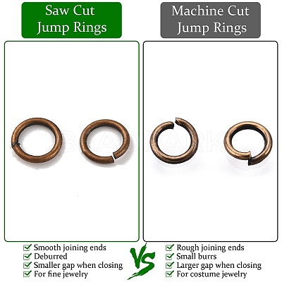 Brass Saw Cut Open Jump Rings LS-KK-G514-01A-R-1