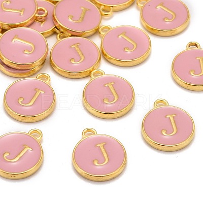 Golden Plated Alloy Enamel Charms ENAM-S118-07J-1