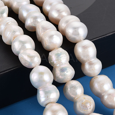 Natural Keshi Pearl Beads Strands PEAR-S020-O01-1
