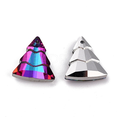 Glass Rhinestone Pendants RGLA-O002-A02-001VO-1