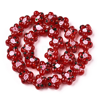 Handmade Lampwork Beads Strands LAMP-D015-08L-1