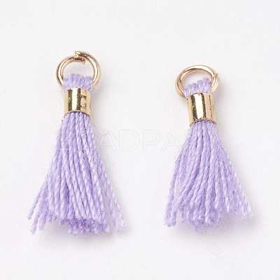 Polycotton(Polyester Cotton) Tassel Pendant Decorations FIND-S275-28G-1