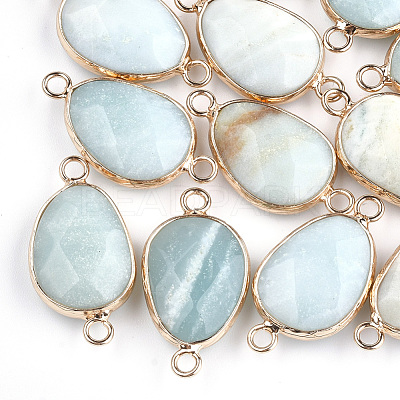 Natural Amazonite Links connectors G-S344-02G-1