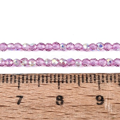 Transparent Glass Beads Strands EGLA-N028-01A-A04-1