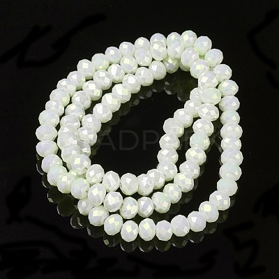 Electroplate Opaque Glass Beads Strands EGLA-A034-P8mm-T15-1