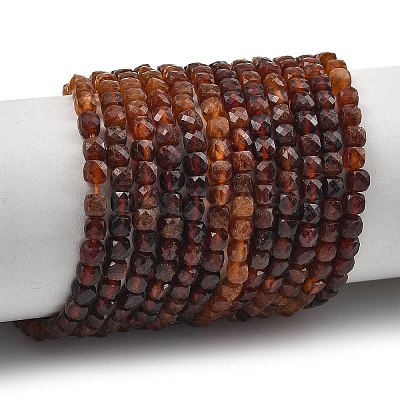 Gradient Color Natural Garnet Beads Strands G-D103-C06-1