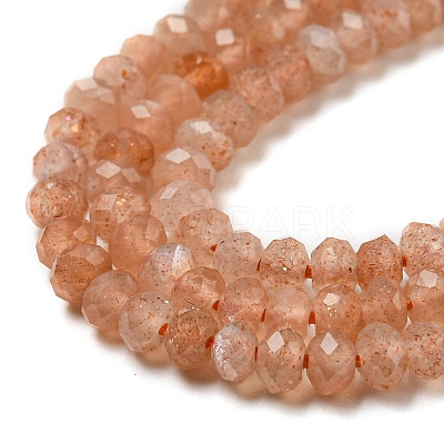 Natural Peach Moonstone Beads Strands G-A097-C02-01-1