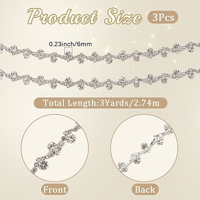 S-shaped Glass Rhinestone and Iron Cup Chains DIY-WH20032-25S-01-1