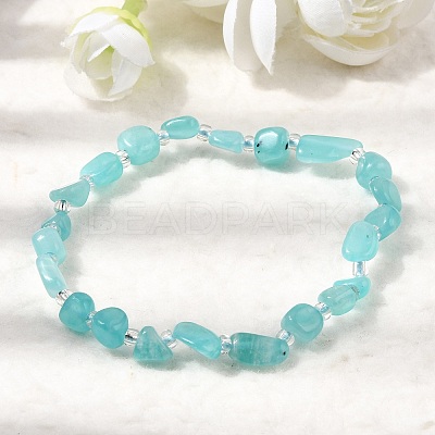 Natural Amazonite Beads Bracelets GG-CBA05D5-02A-07A-1