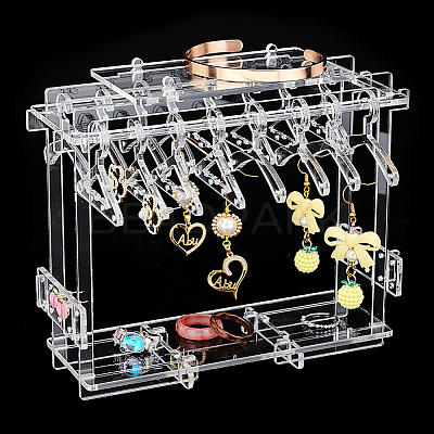 1 Set Transparent Acrylic Earring Display Stands EDIS-PH0001-28-1