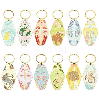 Alloy Enamel Keychains KEYC-YW00224-01-1