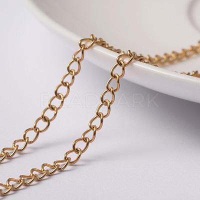 PVD Vacuum Plating 304 Stainless Steel Curb Chains STAS-D414-05-1