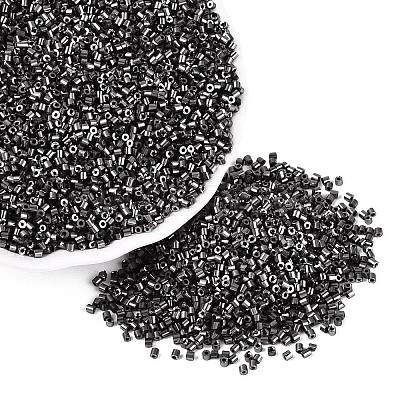 Electroplate Glass Cylinder Beads SEED-Q036-01A-B03-1