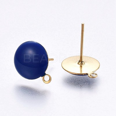 Ion Plating(IP) 304 Stainless Steel Stud Earring Findings X-STAS-P203-A03-02-1