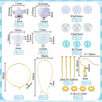 Ear Wire DIY Kits DIY-PH0030-22B-1