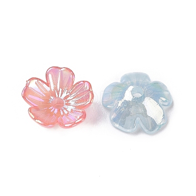 Transparent Acrylic Beads Caps OACR-E013-01-1