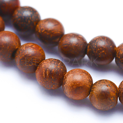 Natural Wood Beads Strands WOOD-P011-06-6mm-1