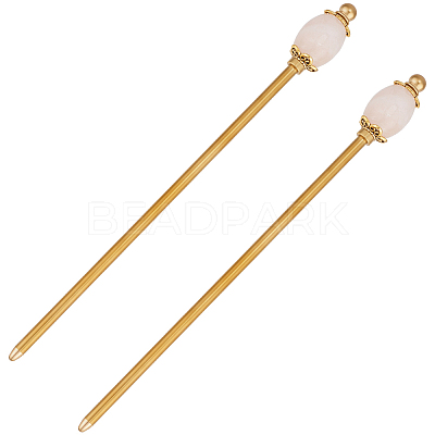 2Pcs Brass Hair Sticks OHAR-PH00008-1