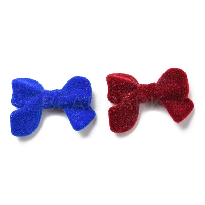 Flocky Acrylic Beads OACR-E020-08-1