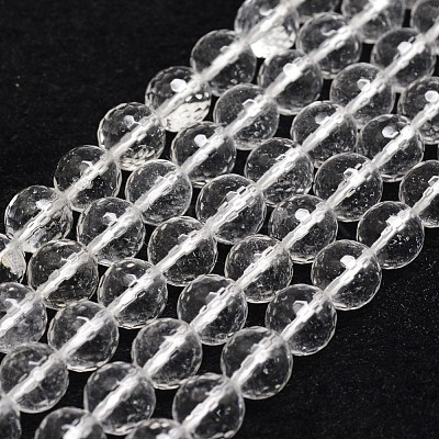 Natural Crystal Beads Strands G-G736-05-6mm-1