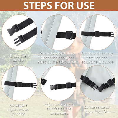 Polyester Adjustable Strap with Plastic Clasp FIND-WH20026-89A-1
