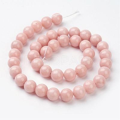 Natural Mashan Jade Round Beads Strands G-D263-10mm-XS22-1