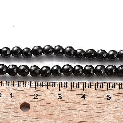 Non-Magnetic Synthetic Hematite Beads Strands G-H1624-4mm-AB-1