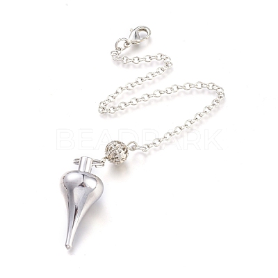 Brass Pointed Dowsing Pendulums KK-K239-03P-1