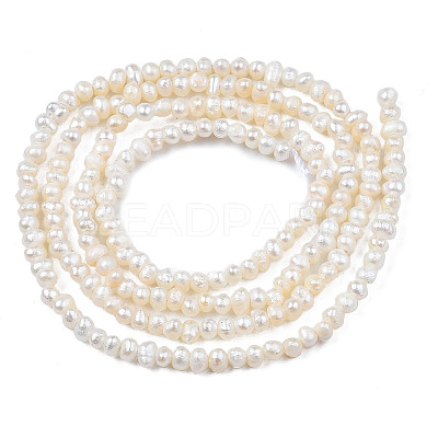 Natural Cultured Freshwater Pearl Beads Strands PEAR-N013-02B-1