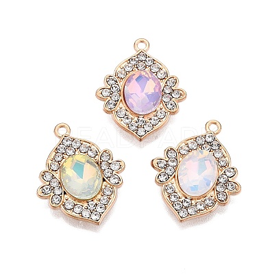 Alloy Glass Pendants PALLOY-N176-71KCG-1