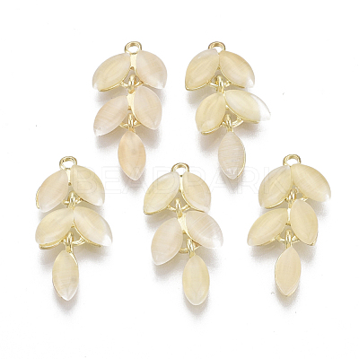 Cat Eye Pendants KK-R129-03-1