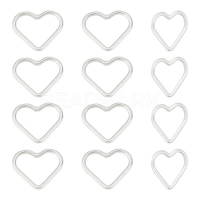 12Pcs 925 Sterling Silver Linking Rings FIND-BC0005-05-1