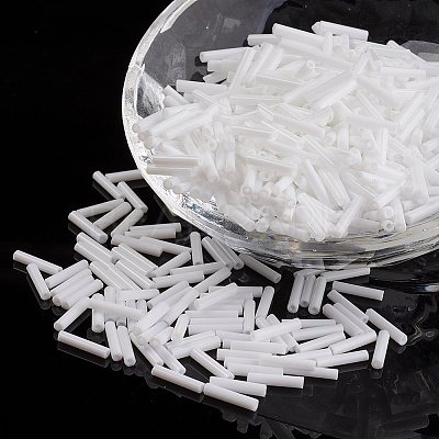 Glass Bugle Beads SEED-E001-9mm-41#-1