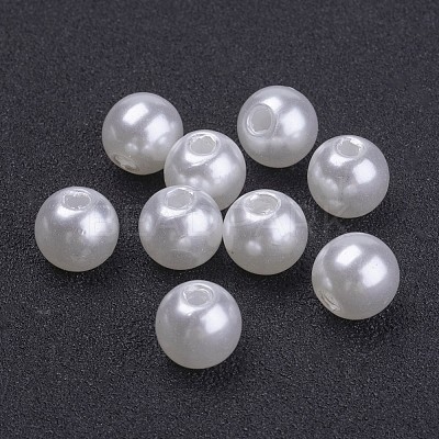 Imitated Pearl Acrylic Beads PACR-8D-1-1