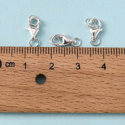 Sterling Silver Lobster Claw Clasps X-STER-I010-9mm-1