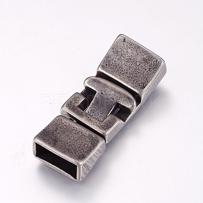 304 Stainless Steel Snap Lock Clasps STAS-F144-028AS-1