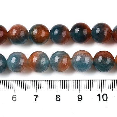 Dyed Natural White Jade Beads Strands G-T138-10mm-210-5-1