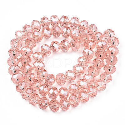 Electroplate Glass Beads Strands EGLA-A034-T3mm-A34-1