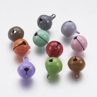 Brass Bell Pendants X-KK-G281-H-1