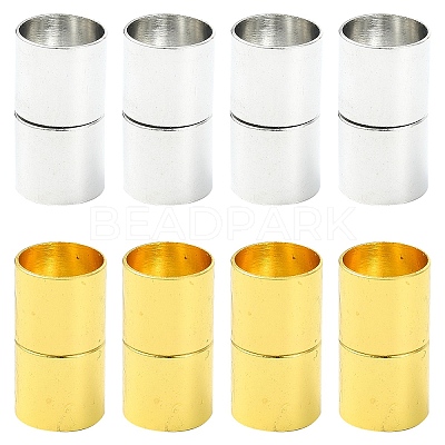 8Pcs 2 Colors Brass Magnetic Clasps FIND-YW0007-40-1