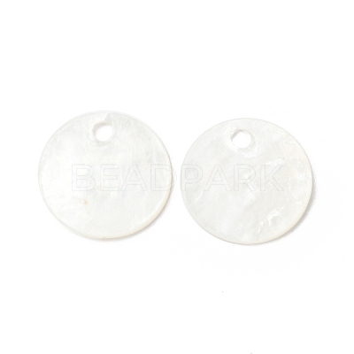 Natural Capiz Shell Charms BSHE-G029-15-1