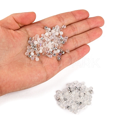 500Pcs Electroplat Opaque Glass Beads EGLA-YW0001-39D-1